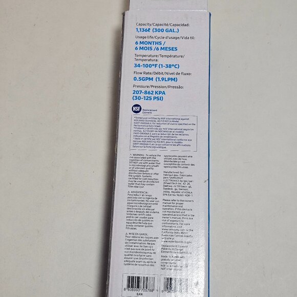 Samsung Genuine OEM HAF-CIN/EXP Refrigerator Water Filter - White (DA29-00020B) - Picture 6 of 8